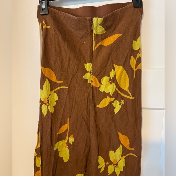 Soleil Soleil Strapless Floral Brown Dress - Picture 11 of 15